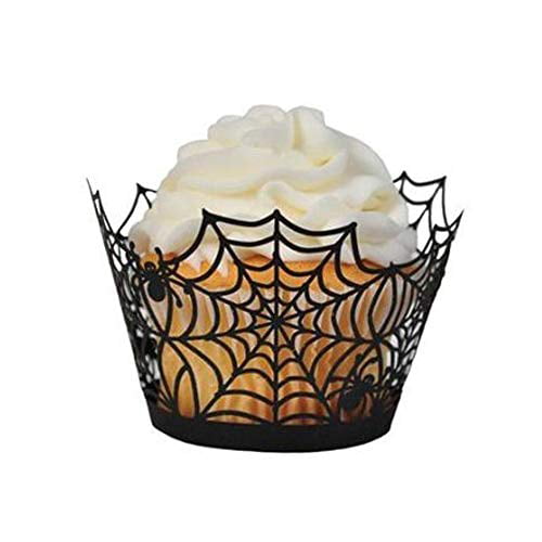 100PCS Cupcake Wrappers Artistic Bake Cake Paper Filigree Vine Lace Laser Baking 
